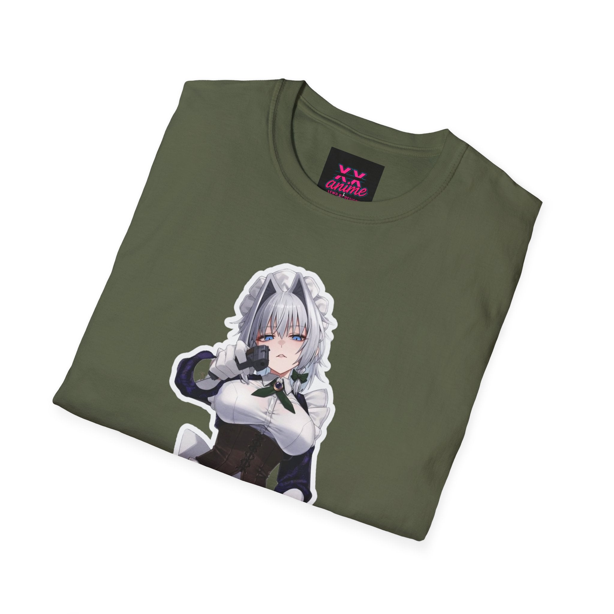 Anime-Inspired Unisex lewd gun T-Shirt - Fun, Playful Design, Perfect for Anime Lovers, Cosplay, Gifts, Casual Wear, and Conventions