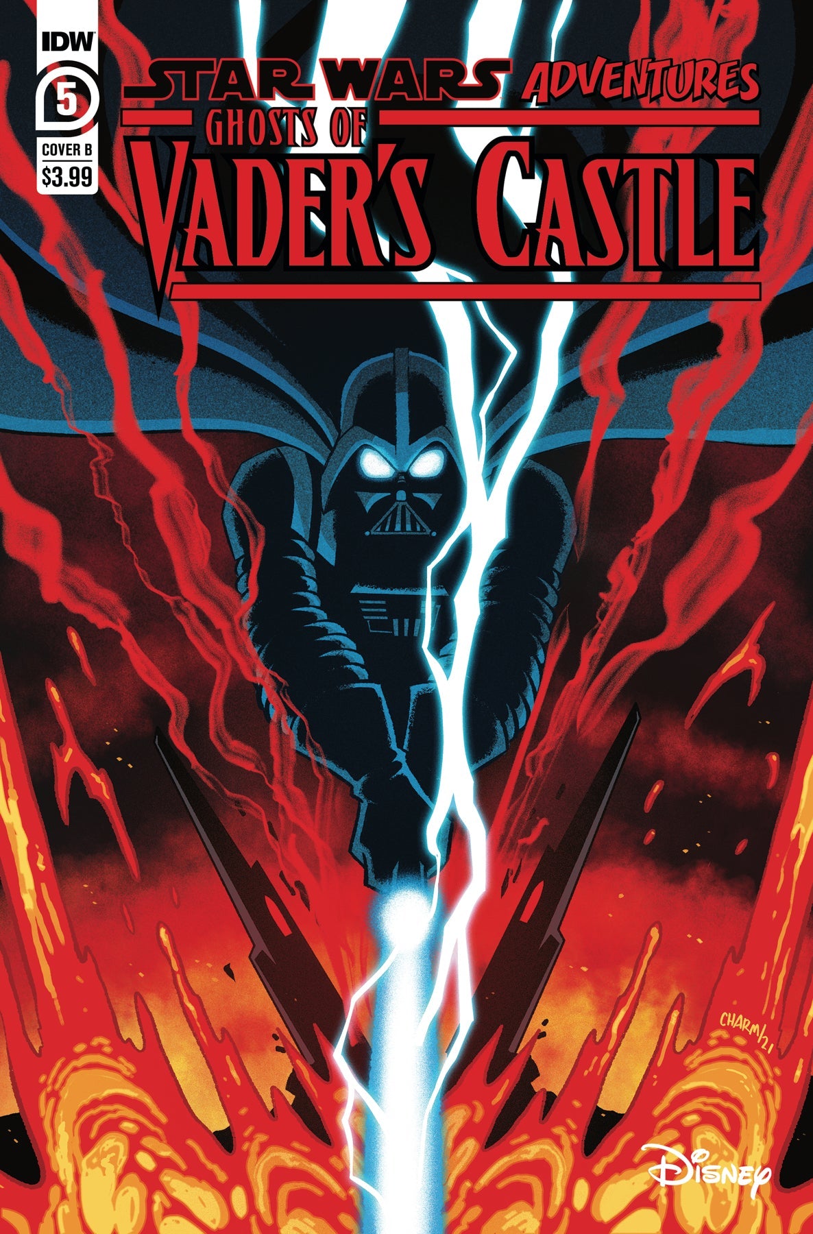 Star Wars Adv Ghost Vaders Castle #5 (Of 5) B Derek Charm Variant (C: (10/20/2021) Idw