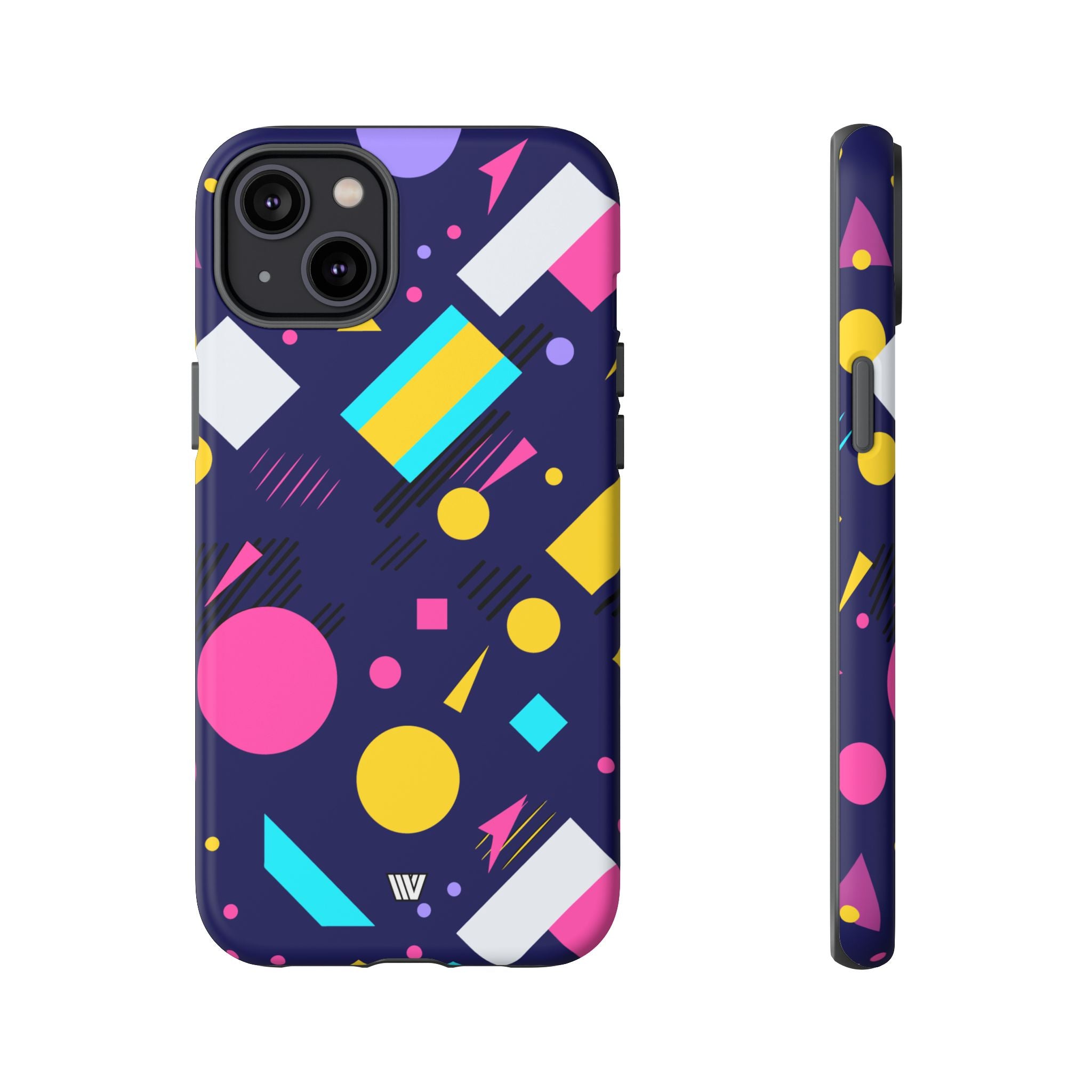 80s / 90s RETRO PATTERN DARK | Tough Phone Case