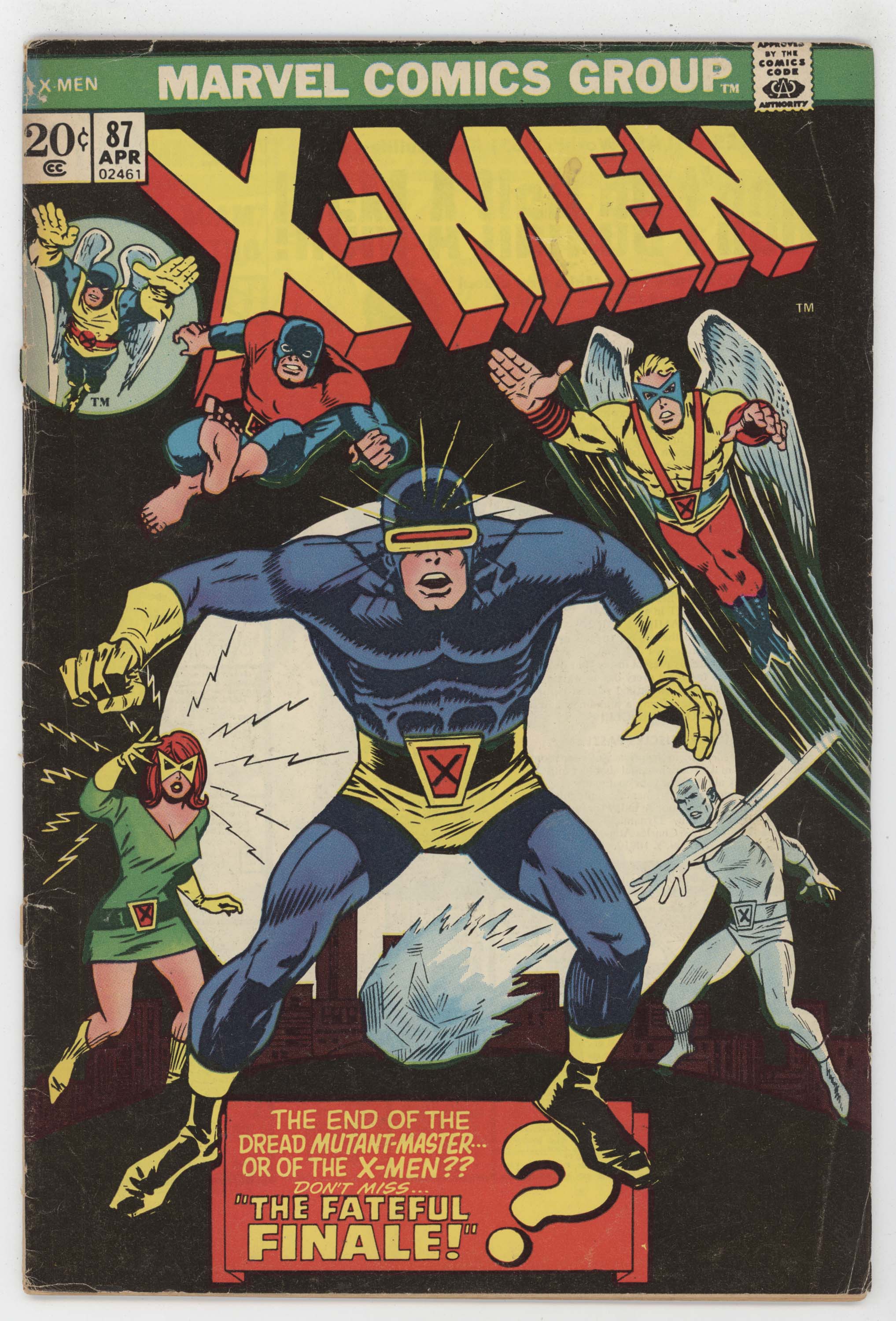 Uncanny X-Men 87 Marvel 1974 GD 39 Banshee Cyclops Jean Grey Iceman