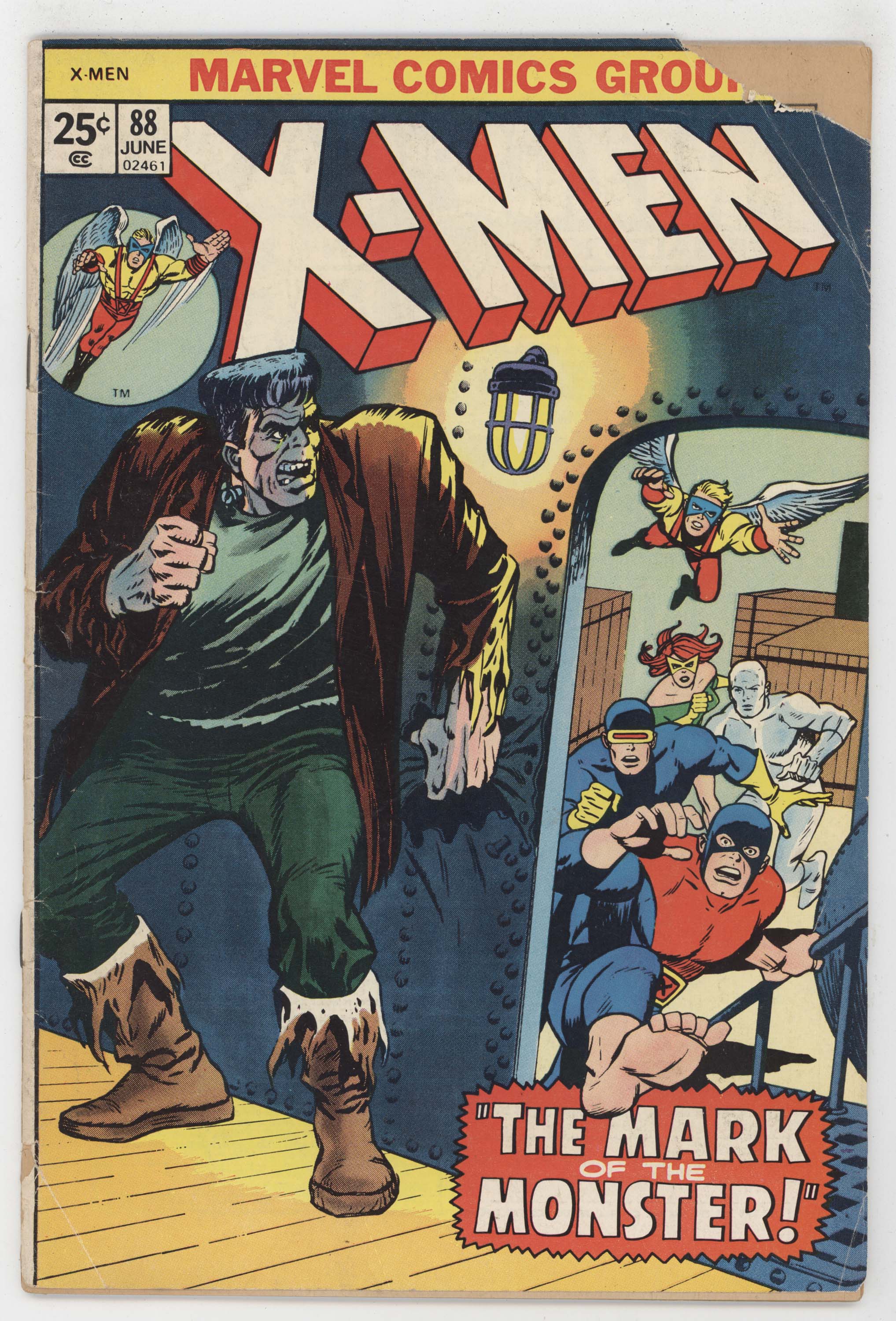 Uncanny X-Men 88 Marvel 1974 GD 40 Frankenstein Cyclops Jean Grey