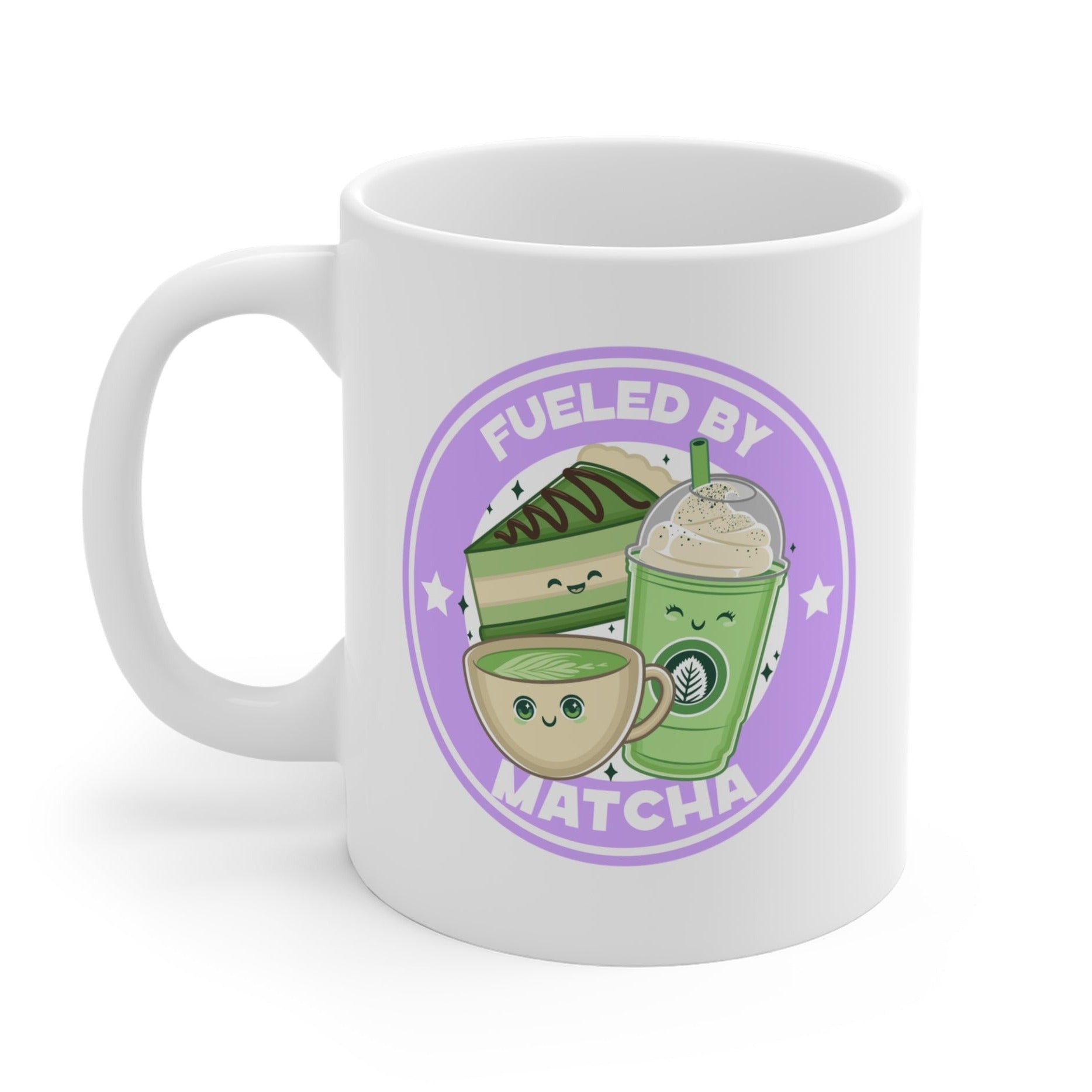 Humorous Fueled by Matcha Mug