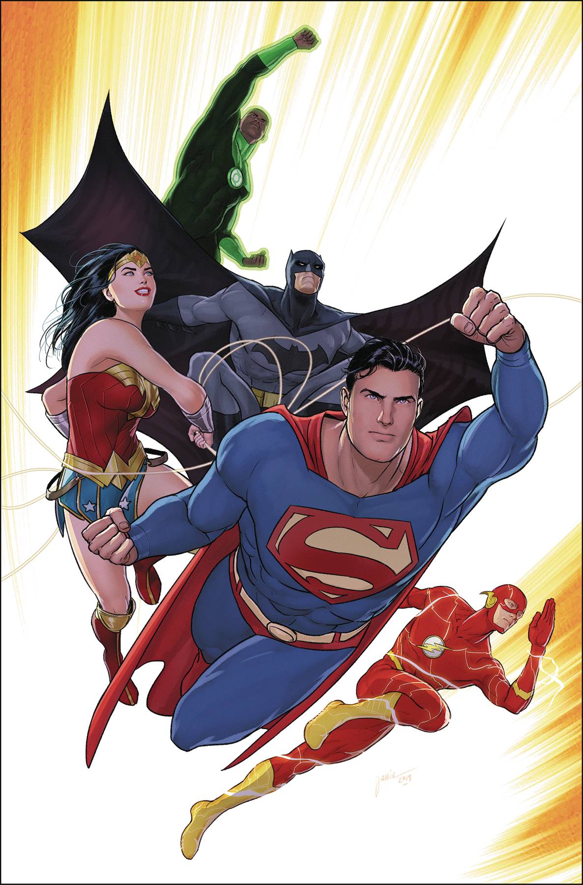 JUSTICE LEAGUE #42 B CARD STOCK MIKEL JANIN Variant (03/04/2020) DC