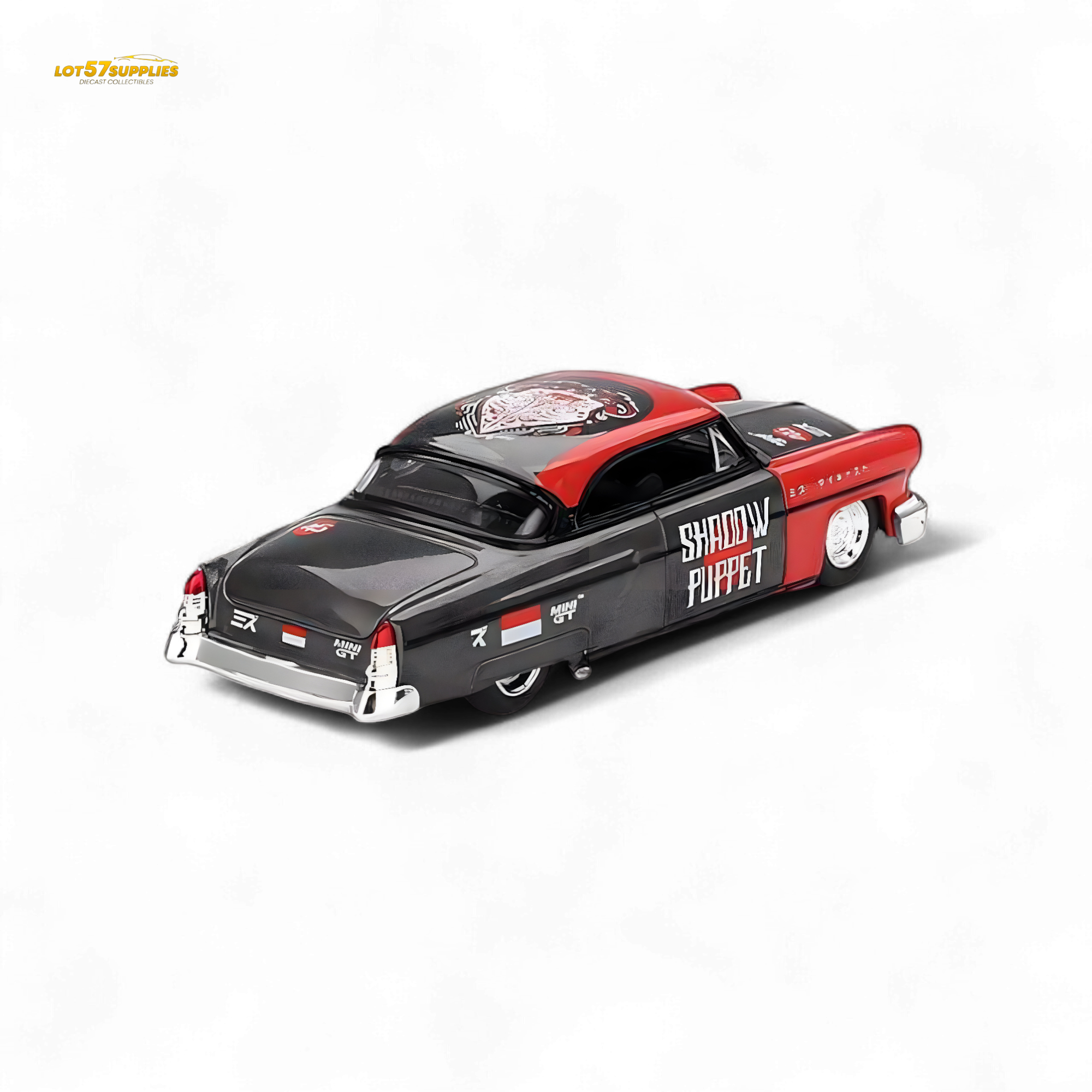 Mini-GT 1954 Lincoln Capri Hot Rod SHADOW PUPPET #874 1:64 MGT00874