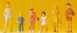 Preiser 14126 HO Scale Pedestrians -- Children pkg(6)