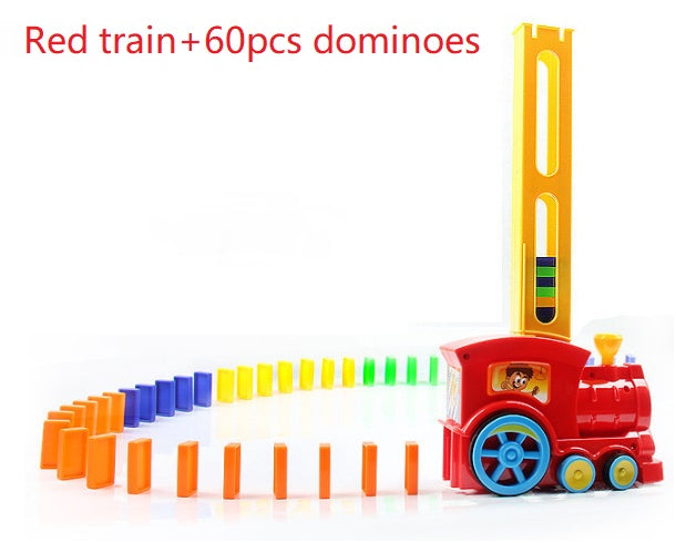 Electric Domino Train Toy – Automatic Block Laying Puzzle for Kids
