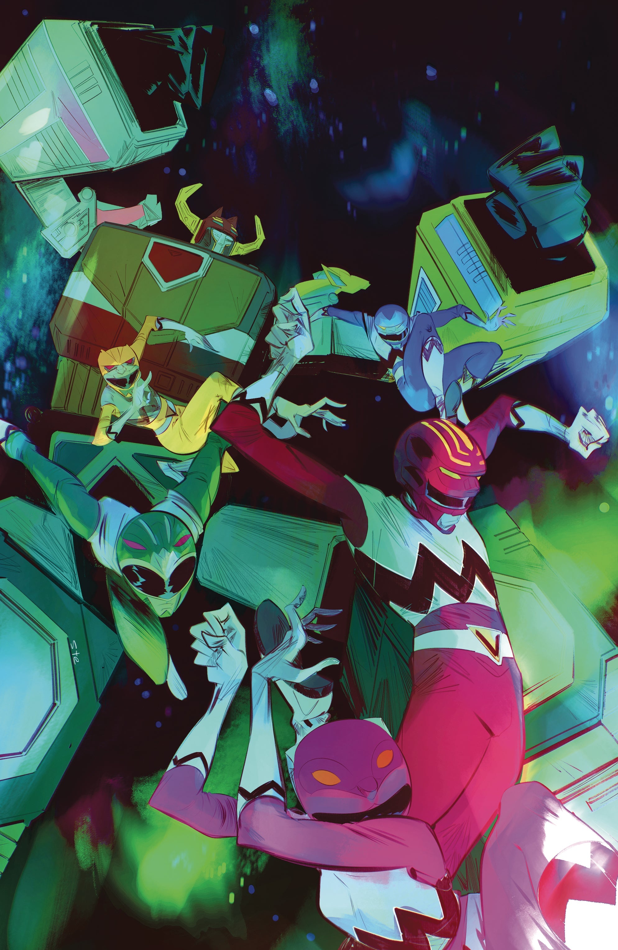 Power Rangers Prime #5 E 1:10 Stefano Simeone Variant (03/19/2025) Boo