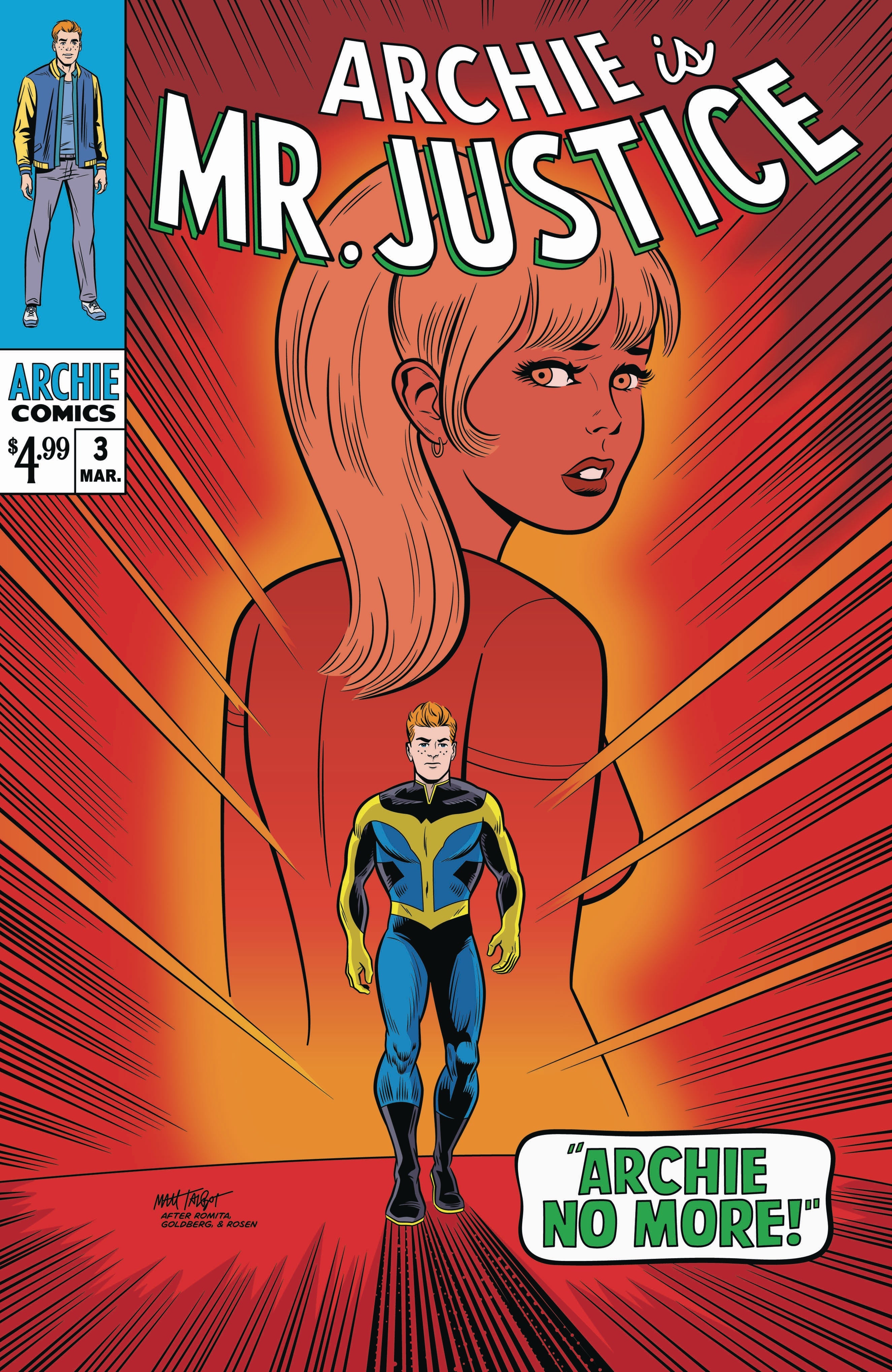 Archie Is Mr Justice #3 (Of 4) C Matt Talbot Amazing Spider-Man 50 Homage (03/19/2025) Archie