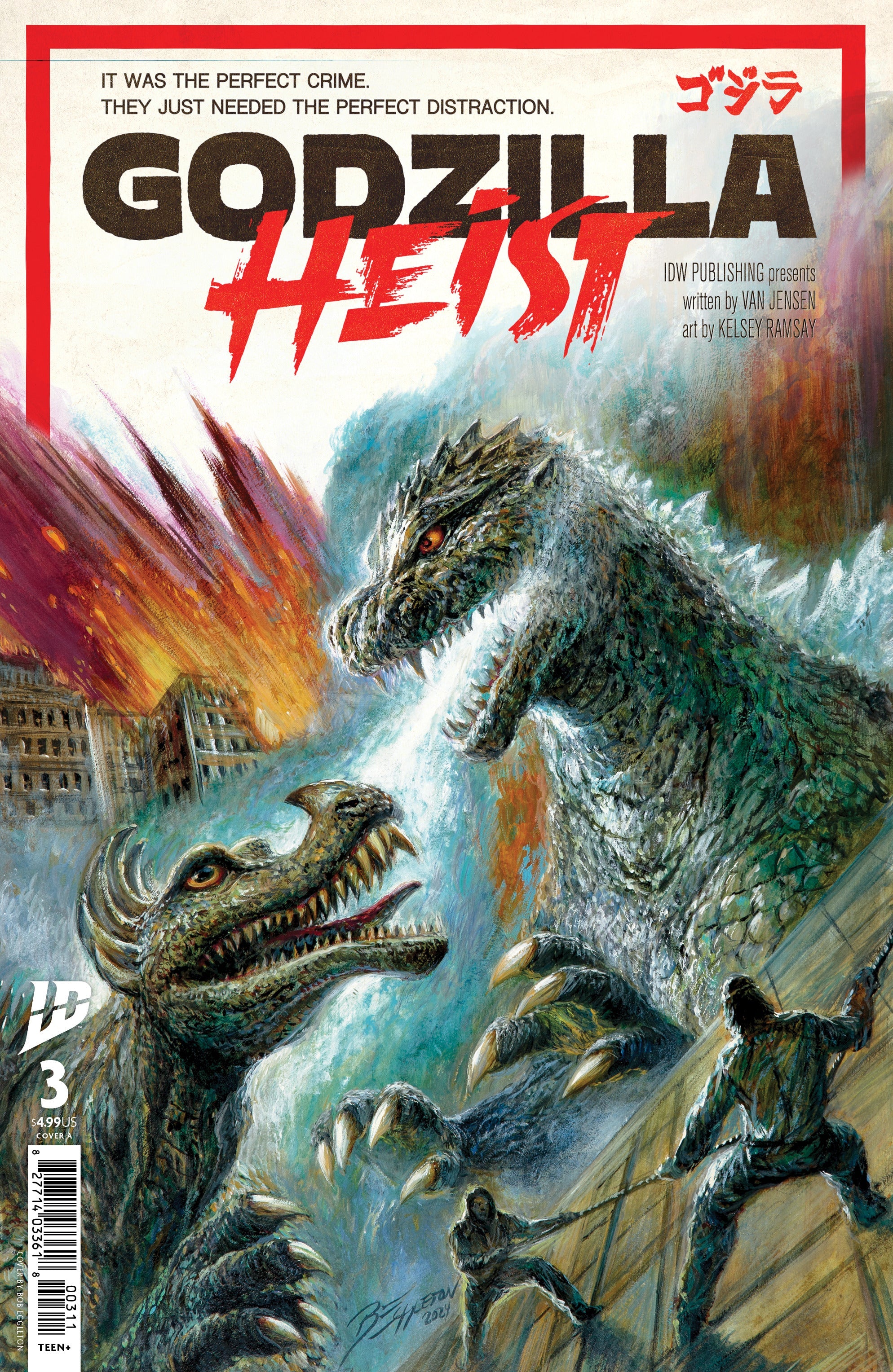 Godzilla Heist #3 A Bob Eggleton (05/07/2025) Idw