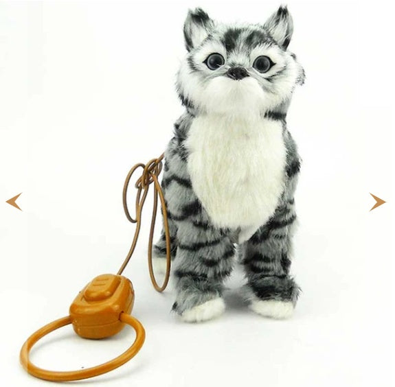 Electronic Plush Cat Toy – Interactive Remote-Control Pet