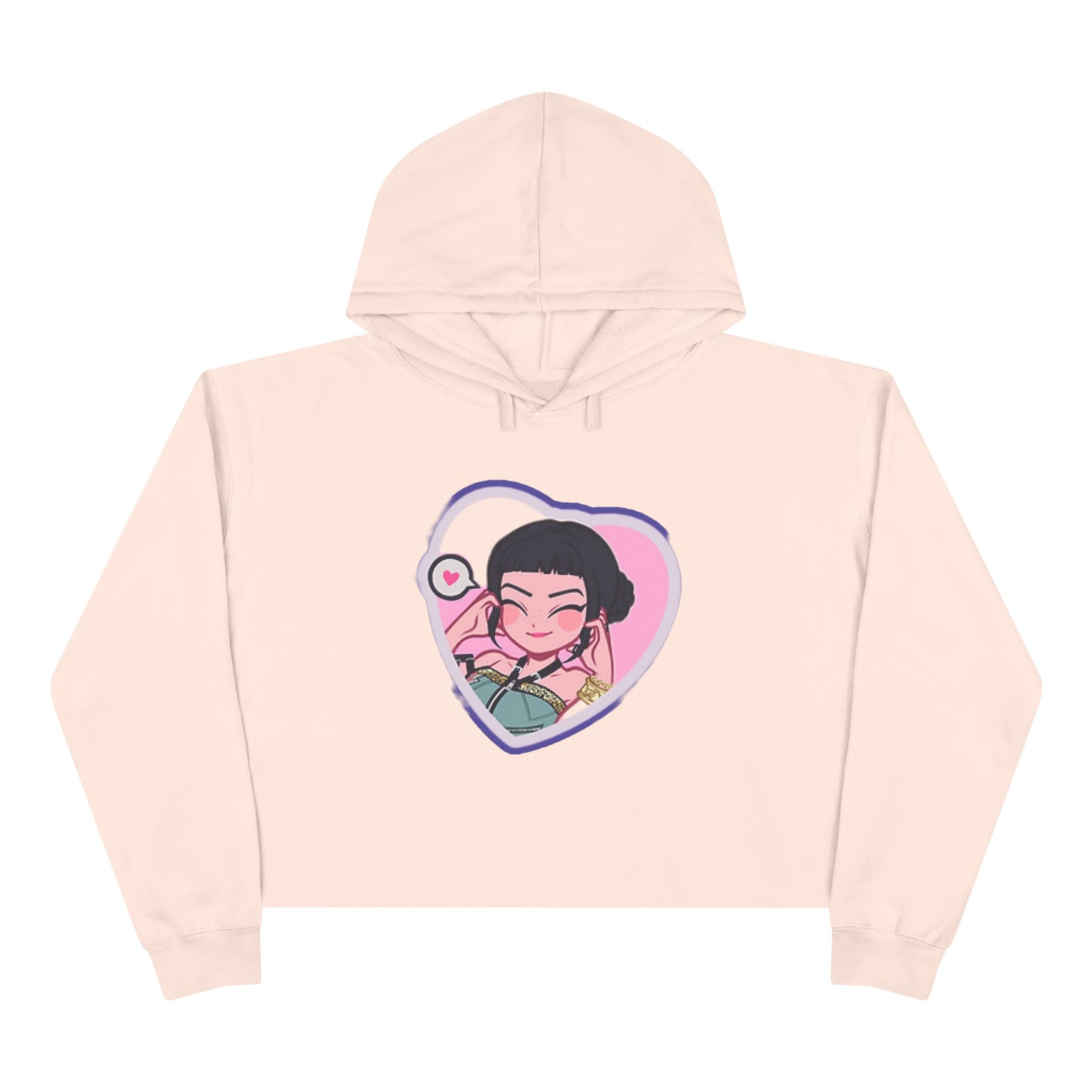 Idol style 2 Crop Hoodie, Stylish Casual Wear, Gift for Anime Fans, Perfect for Parties & Events, Unique Trendy Apparel