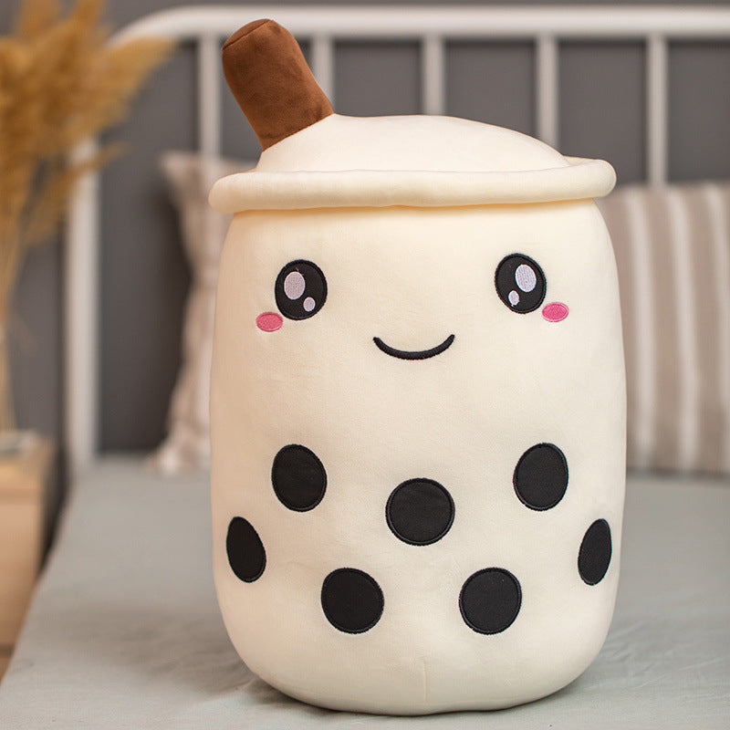 Plush Boba Tea Pillow – Soft Stuffed Bubble Tea Cup Cushion Gift