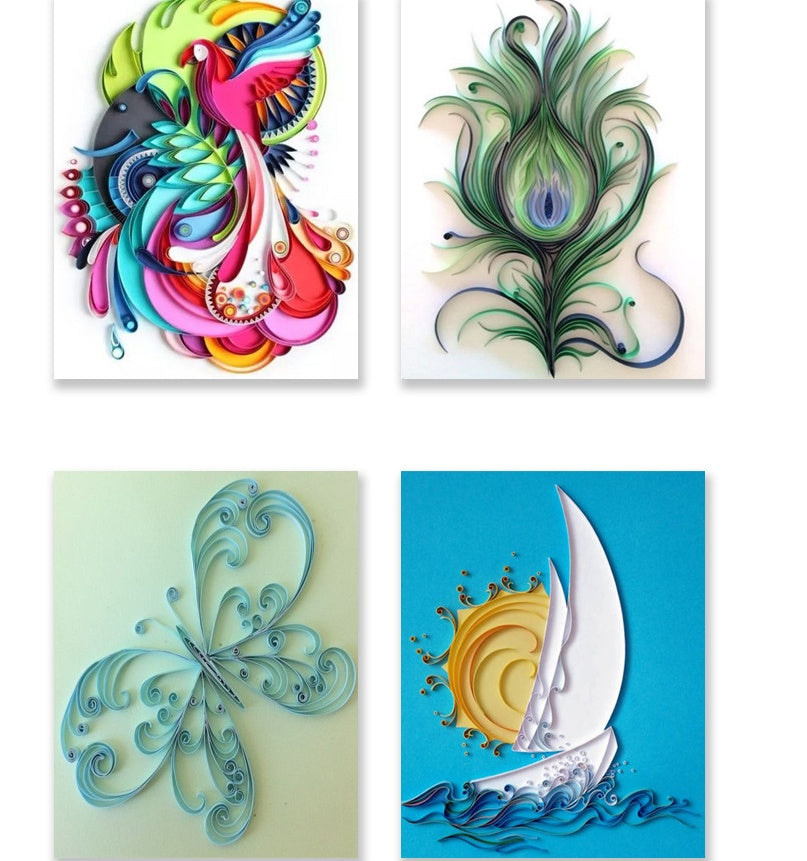 Paper Craft Kit – DIY Quilling Paper Art Set for Beginners and Kids