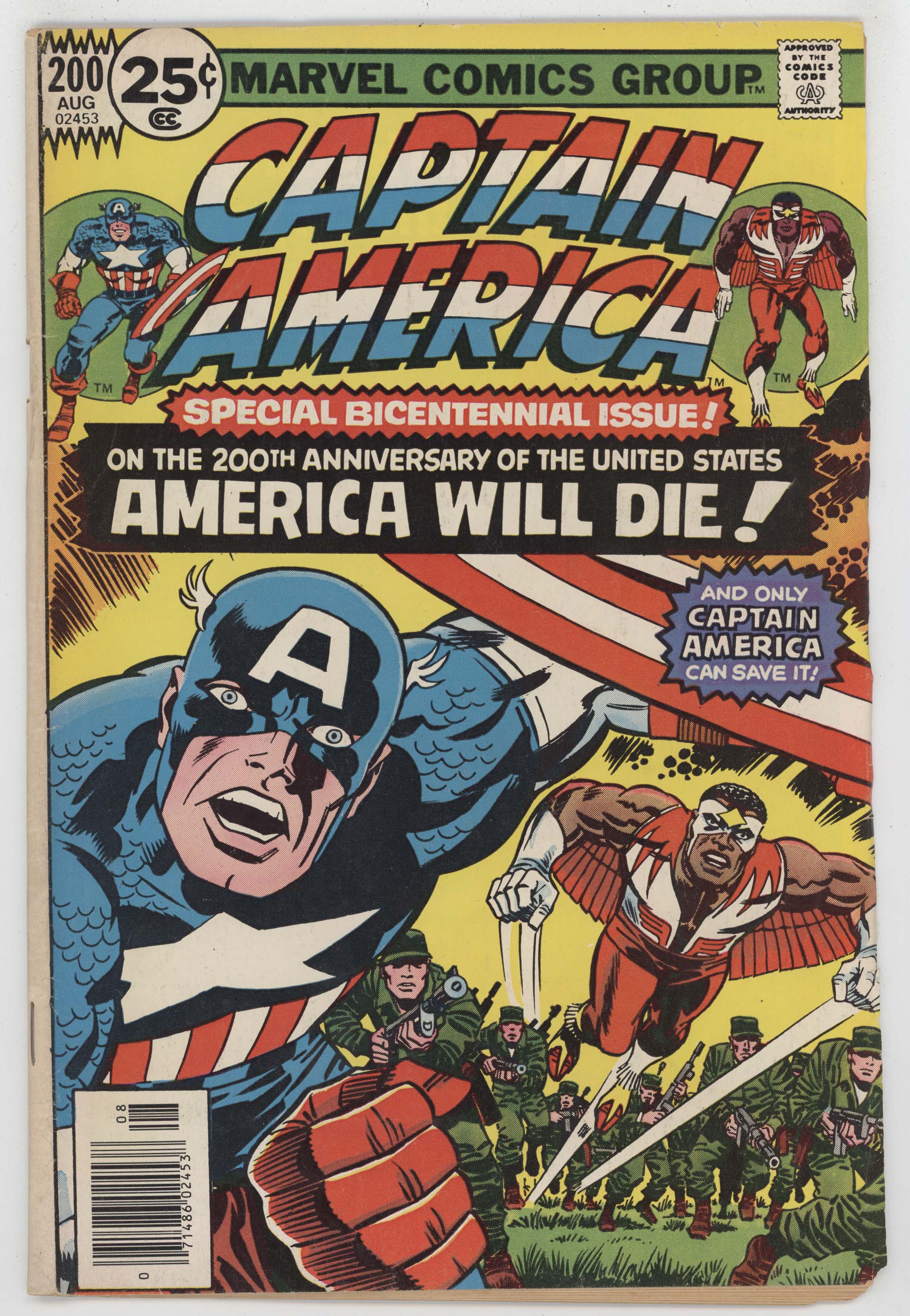Captain America 200 Marvel 1976 VG Falcon Jack Kirby