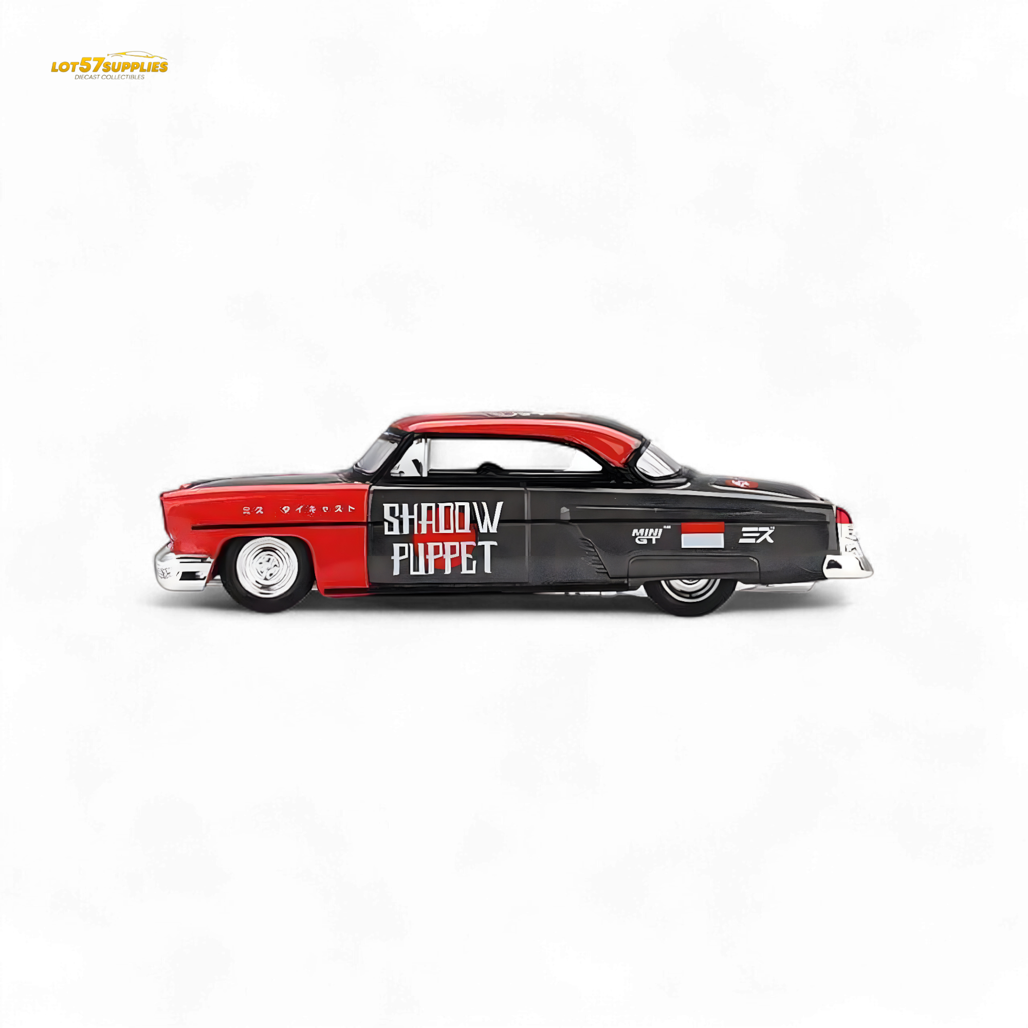 Mini-GT 1954 Lincoln Capri Hot Rod SHADOW PUPPET #874 1:64 MGT00874