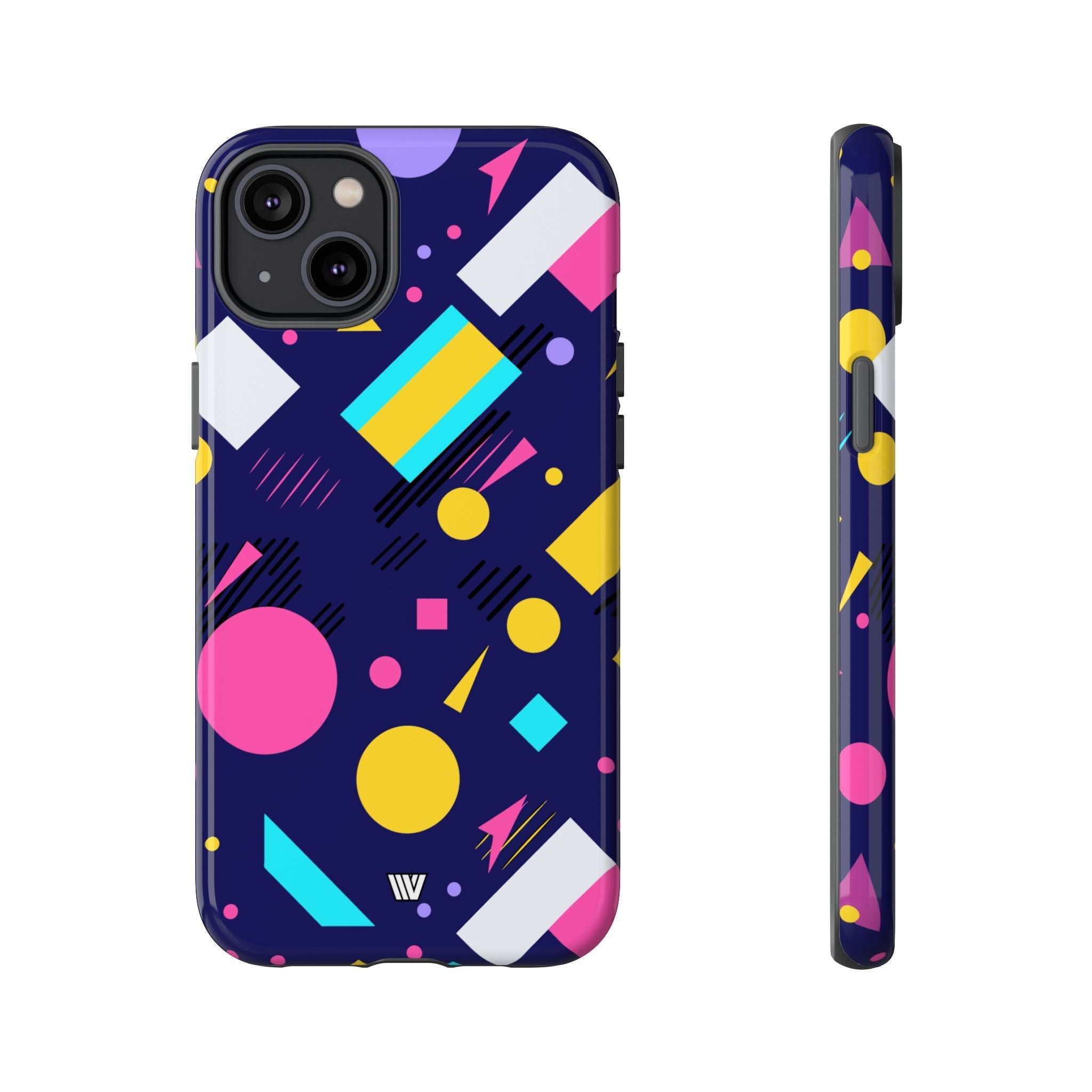 80s / 90s RETRO PATTERN DARK | Tough Phone Case