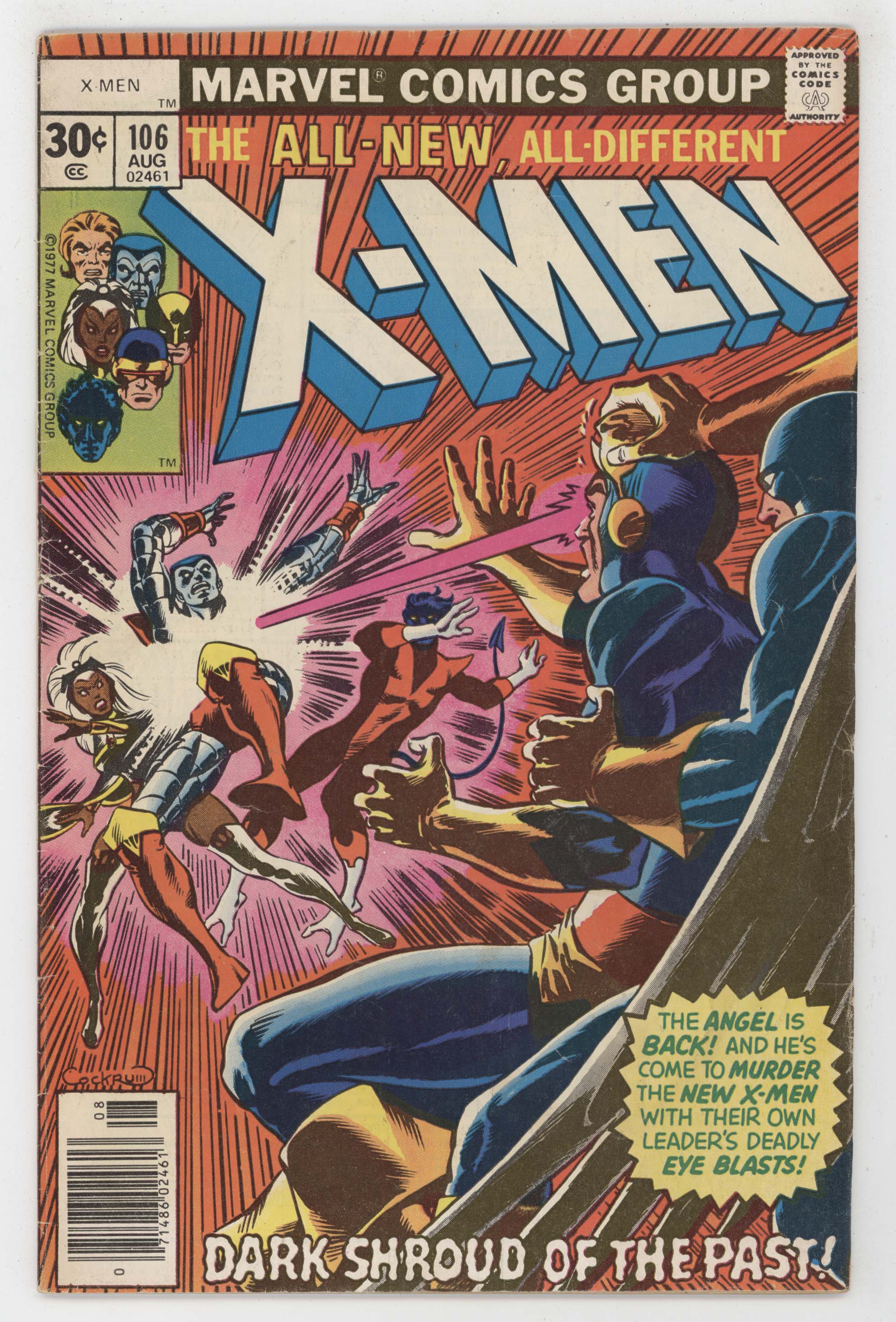 Uncanny X-Men 106 Marvel 1977 FN Wolverine Phoenix Firelord Colossus Storm