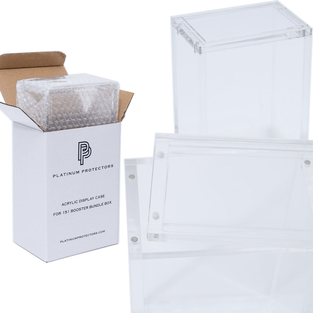 Pokémon 151 Booster Bundle Acrylic Case With Magnetic Top