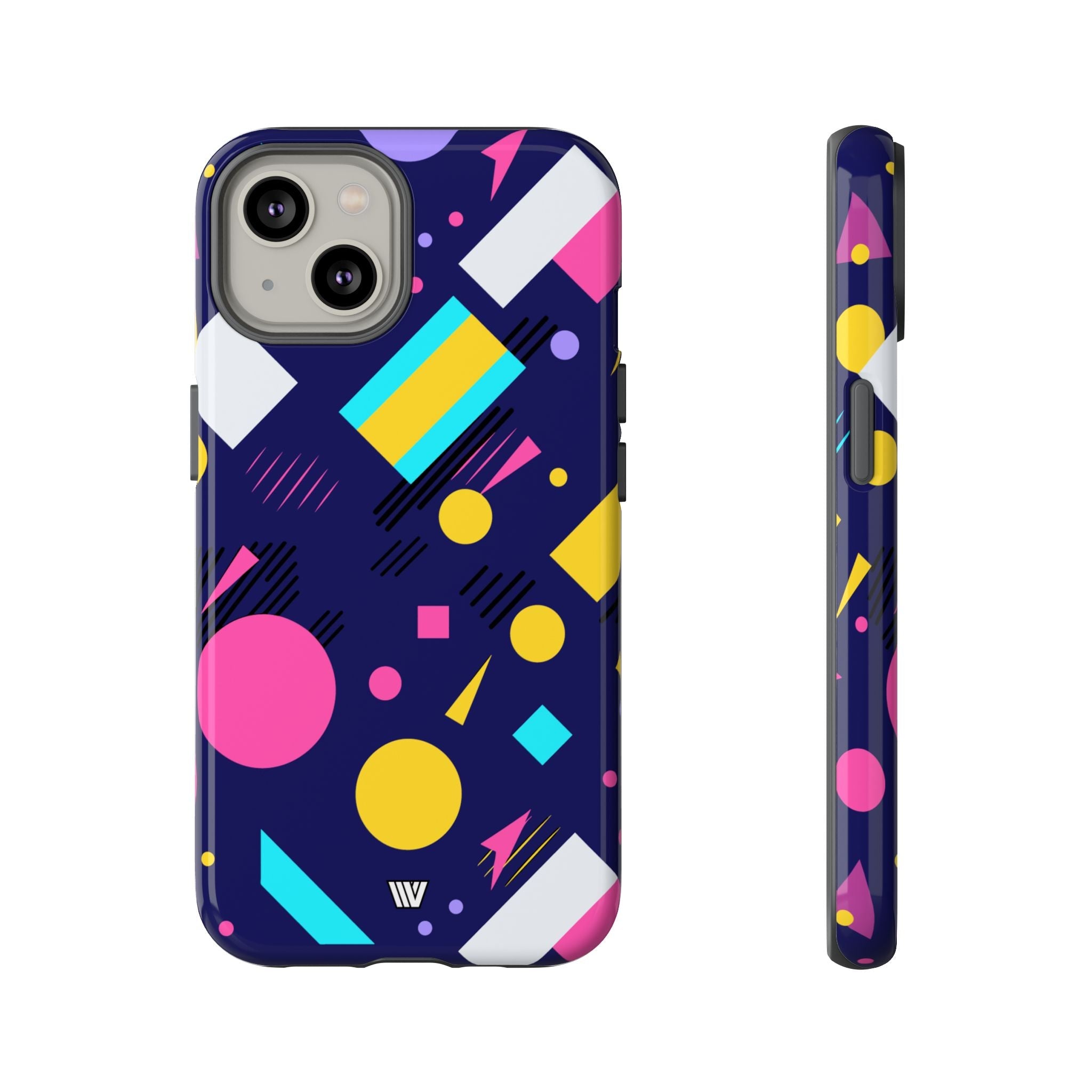 80s / 90s RETRO PATTERN DARK | Tough Phone Case
