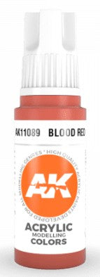 AK Interactive 11089 Blood Red 3G Acrylic Paint 17ml Bottle