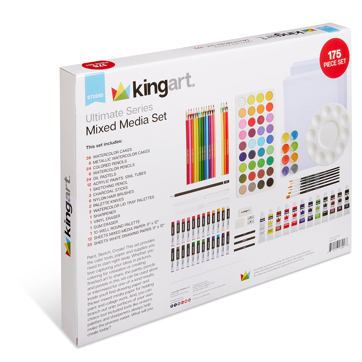 Mixed Media Art Set, 175 pc
