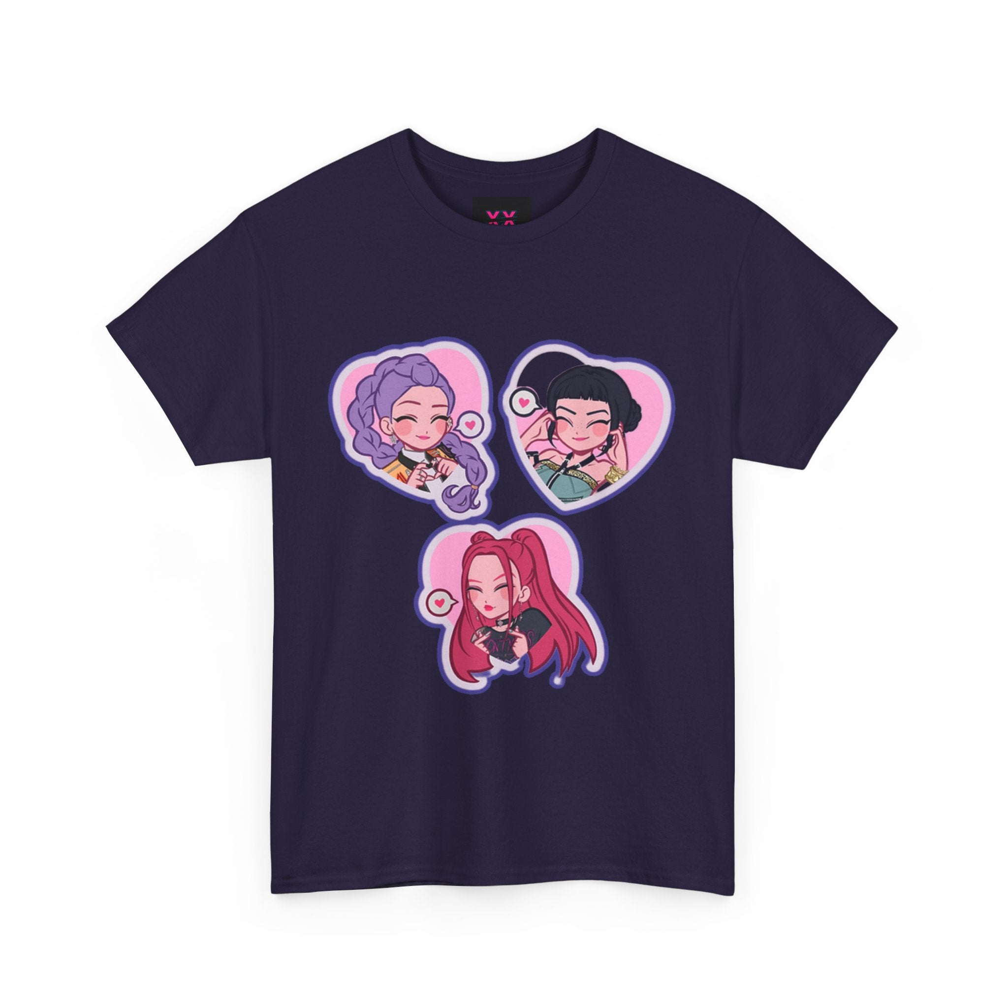 Idol style 1 Cotton Tee | Cute Character Tees, Graphic T-Shirts, Kawaii Apparel, Gift for Friends, Casual Streetwear