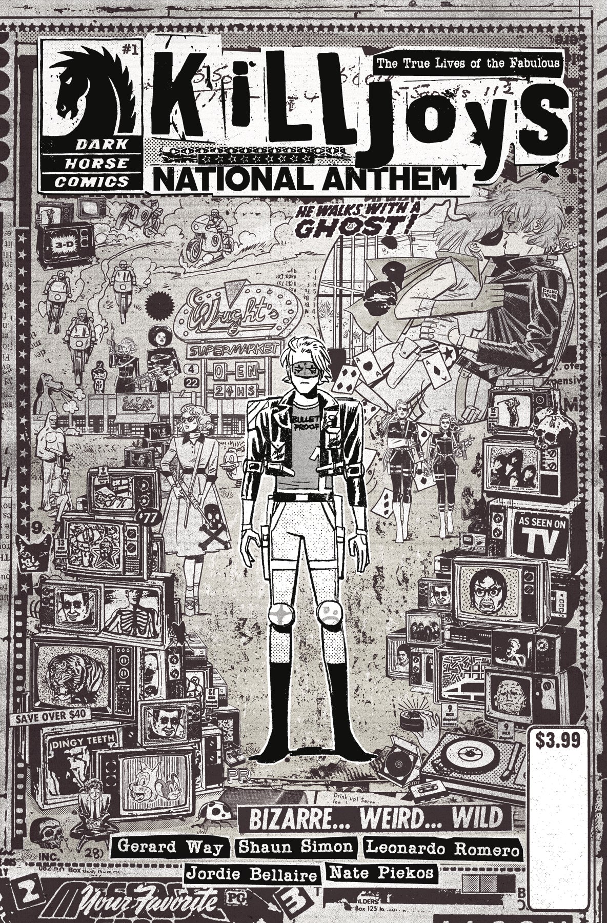 True Lives Fabulous Killjoys National Anthem #1 C Paul Rentler Variant Gerard Way (10/14/2020) Dark Horse