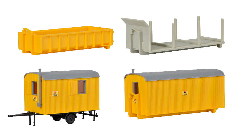 Kibri 15700 1/87 Scale Construcion Site Units Set of 4
