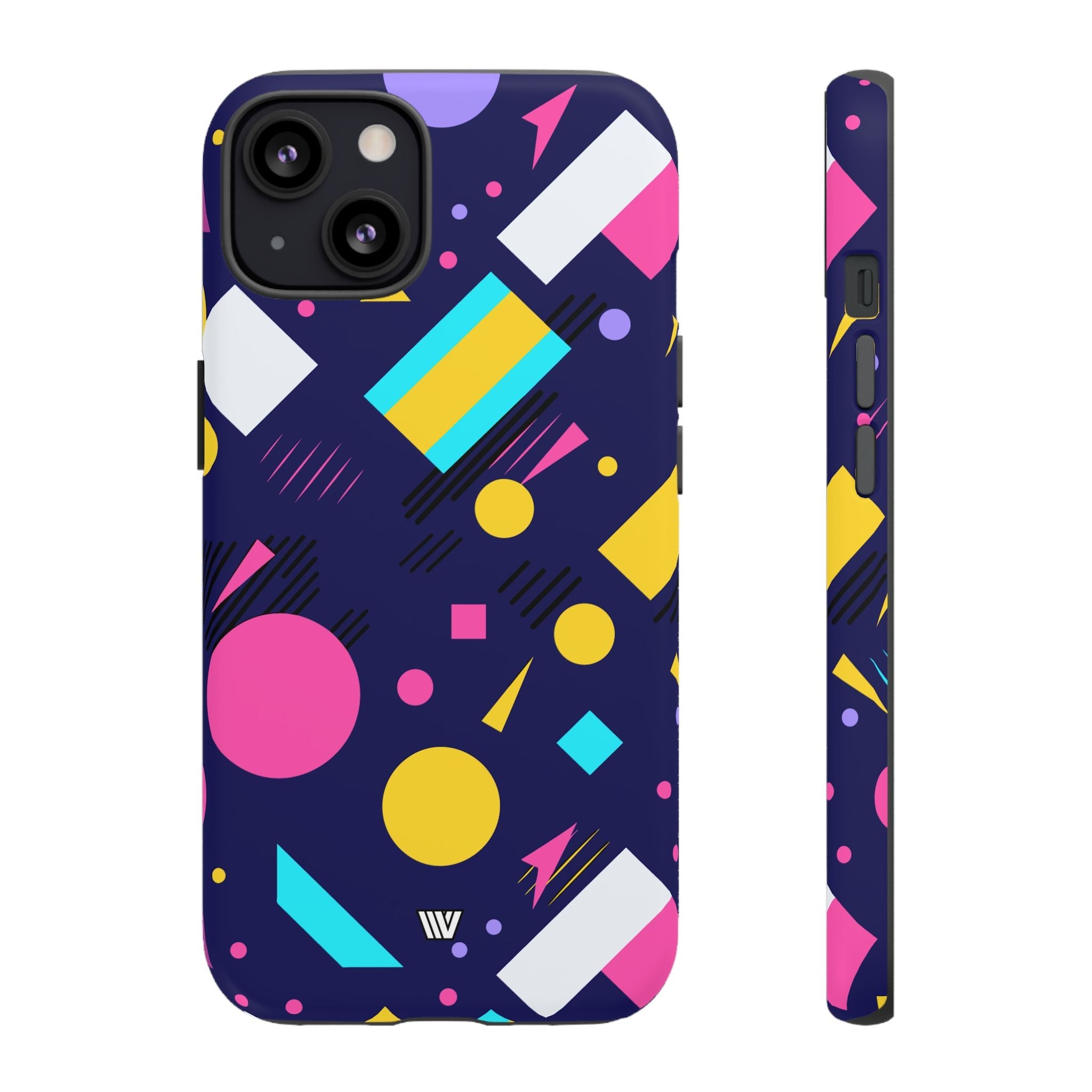 80s / 90s RETRO PATTERN DARK | Tough Phone Case
