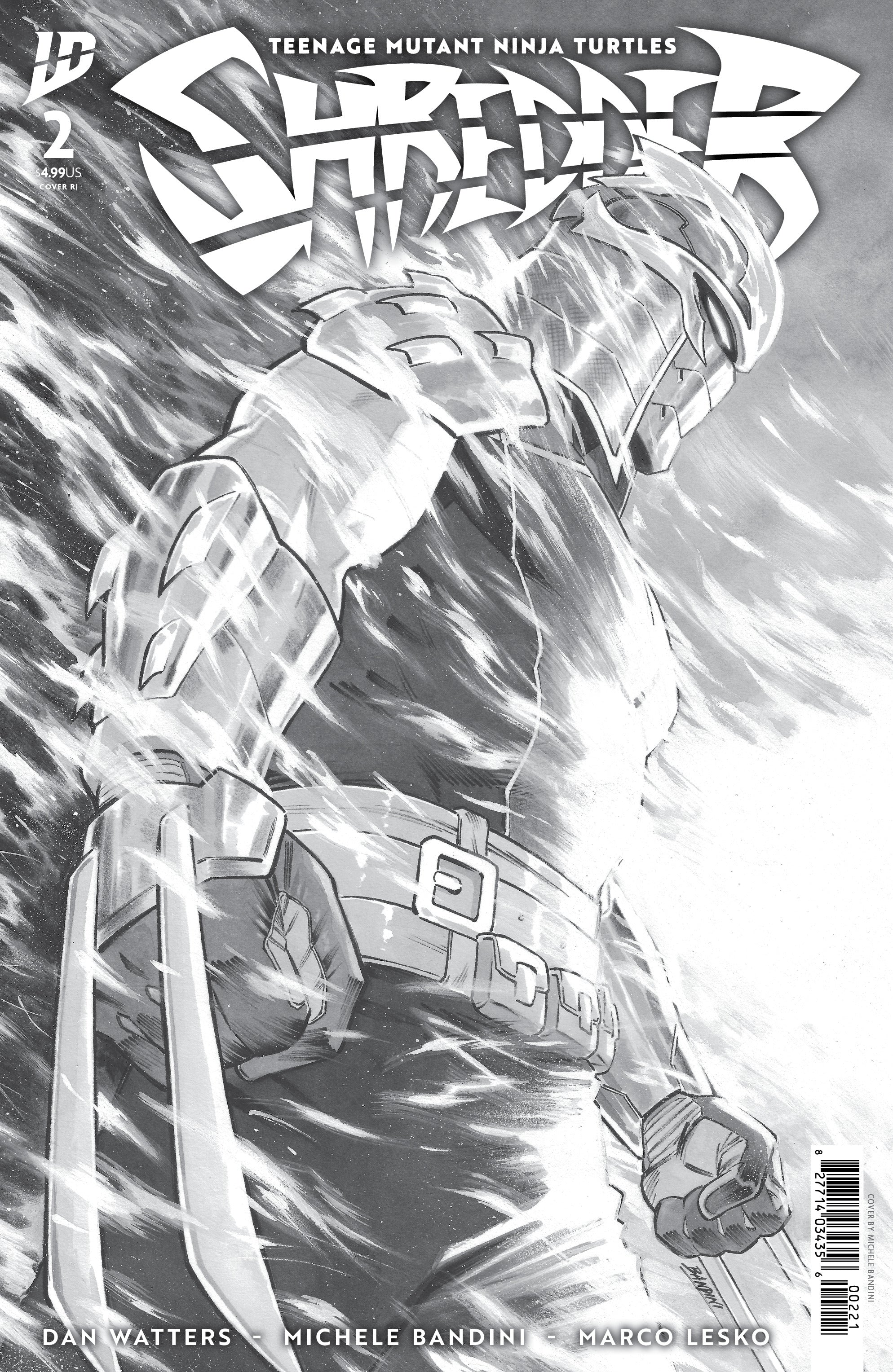 Teenage Mutant Ninja Turtles Shredder #2 D 1:10 Michele Bandini B&W (10/15/2025) Idw