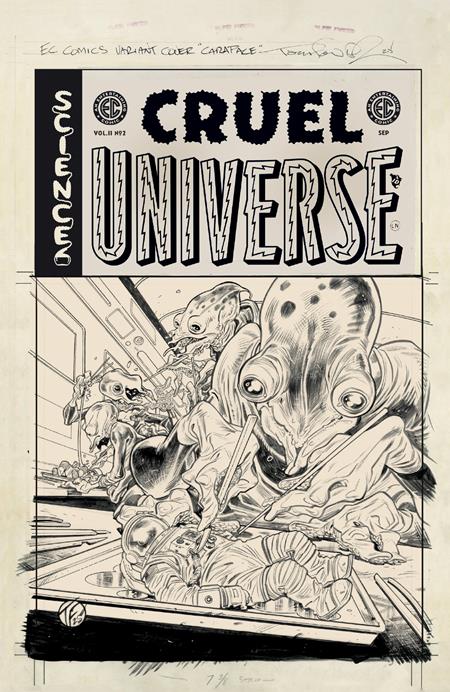 Ec Cruel Universe 2 #2 (Of 12) D 1:20 Tom Fowler B&W Artist Edition Variant (09/03/2025) Oni