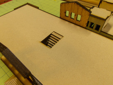 15mm WWII Government Building - Floor and Stairs Kit - 15MMDF350-4