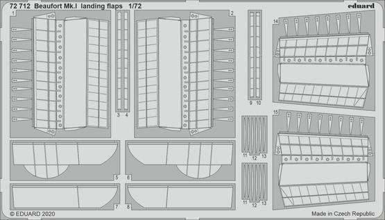 Eduard 72712 1/72 Aircraft- Beaufort Mk I Landing Flaps for ARX