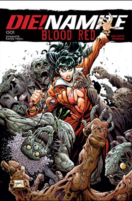 Die!Namite Blood Red #1 D Will Robson Variant (10/29/2025) Dynamite