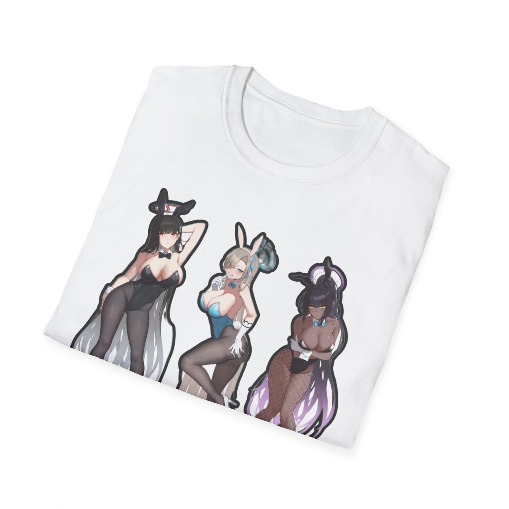 Anime-Inspired lewd bunny Unisex Softstyle T-Shirt, Cute Anime Art Tee, Casual Streetwear, Geeky Gift for Him/Her, Halloween Party Top, Graphic [...]