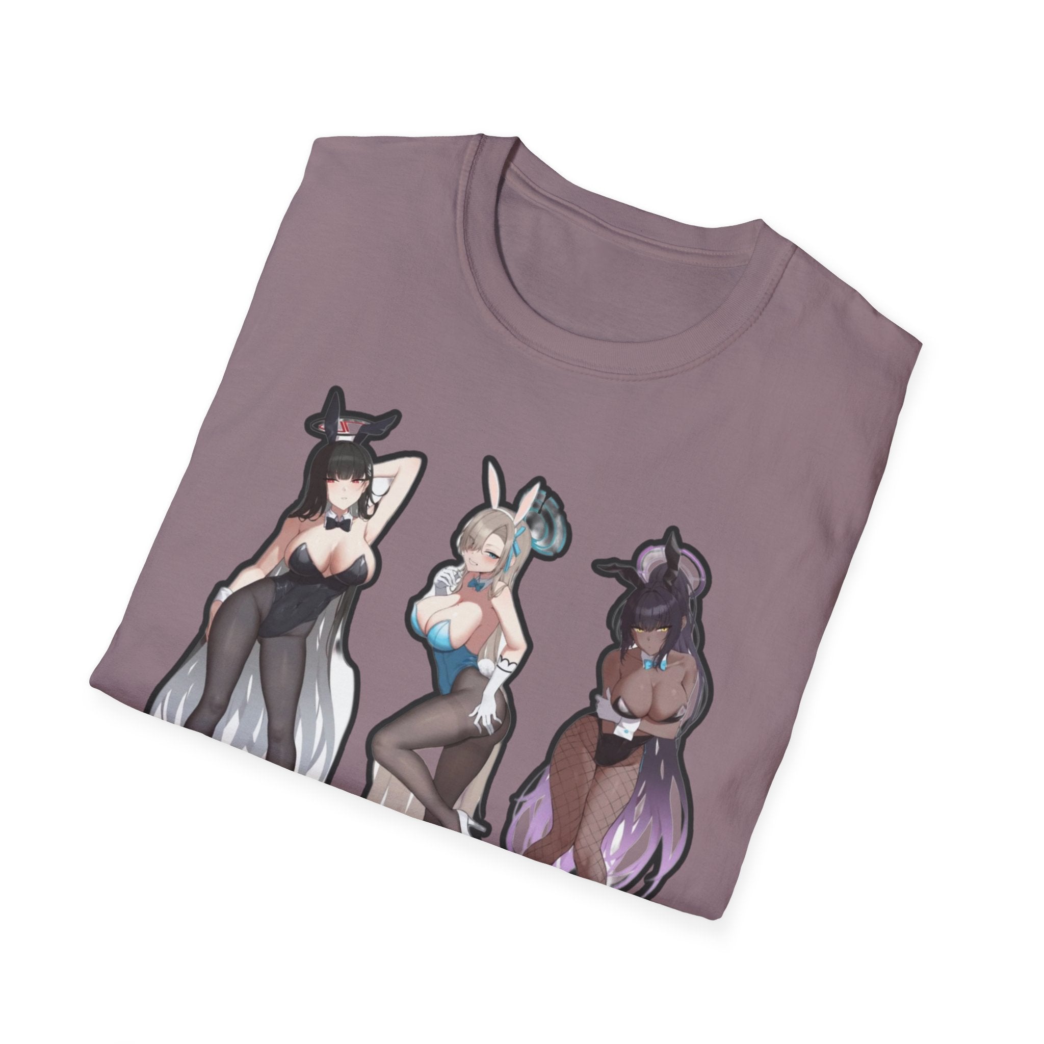 Anime-Inspired lewd bunny Unisex Softstyle T-Shirt, Cute Anime Art Tee, Casual Streetwear, Geeky Gift for Him/Her, Halloween Party Top, Graphic [...]