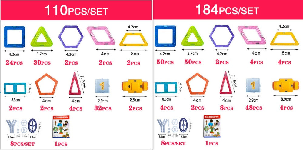 Magnetic Building Blocks – 3D Educational Building Toy