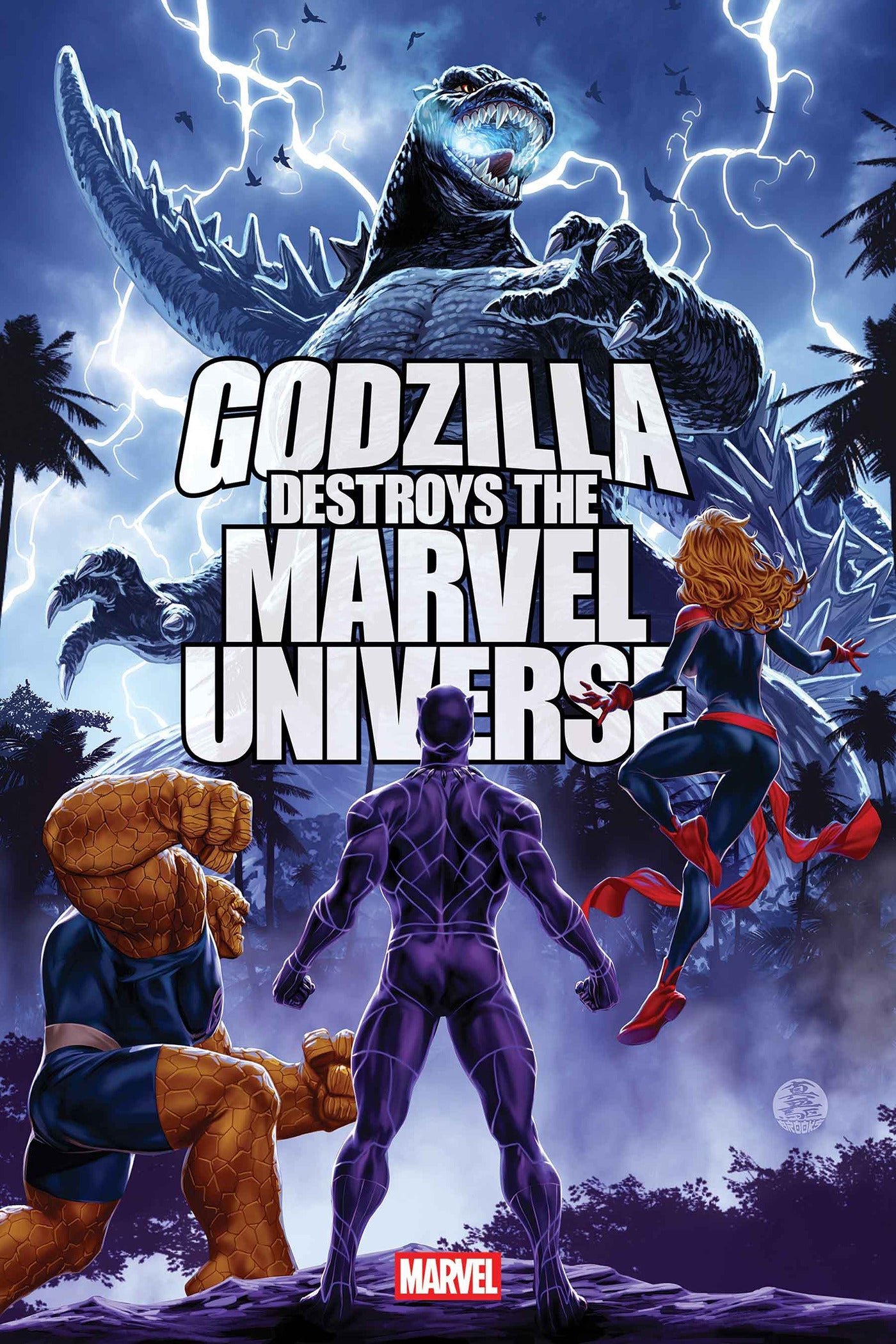 Godzilla Destroys The Marvel Universe #4 A Mark Brooks Gerry Duggan (10/15/2025) Marvel