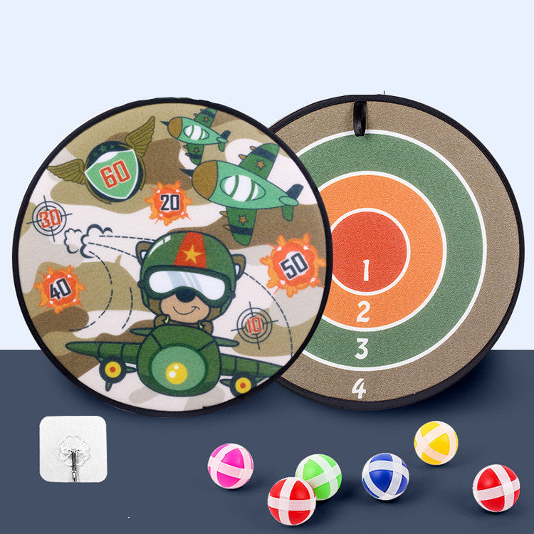 Children’s Sticky Ball Dart Board – Fun Cartoon-Themed Game Set