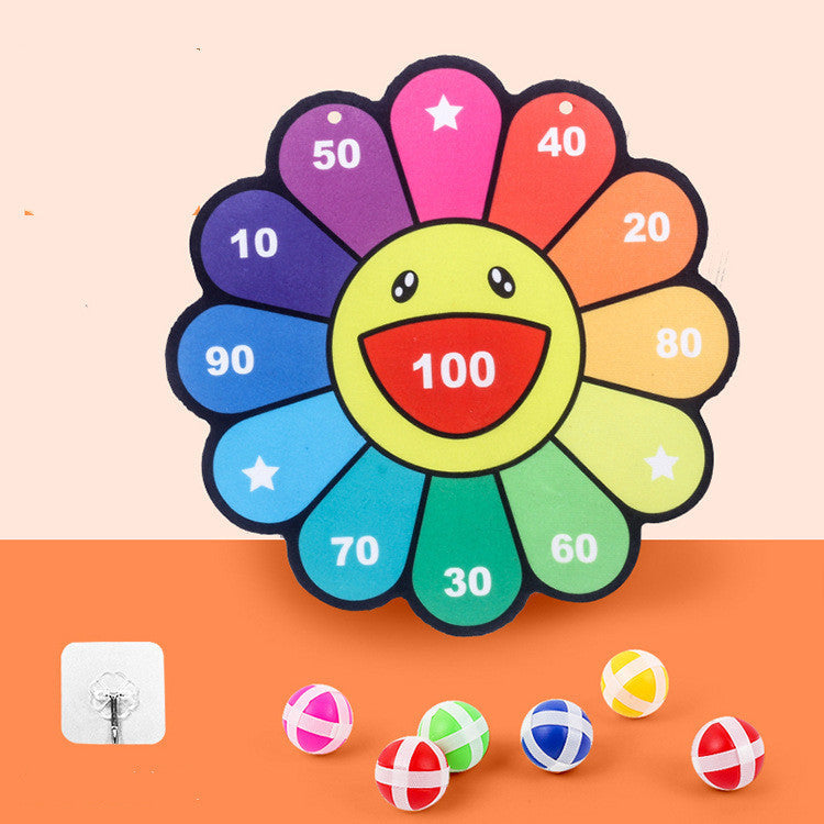 Children’s Sticky Ball Dart Board – Fun Cartoon-Themed Game Set