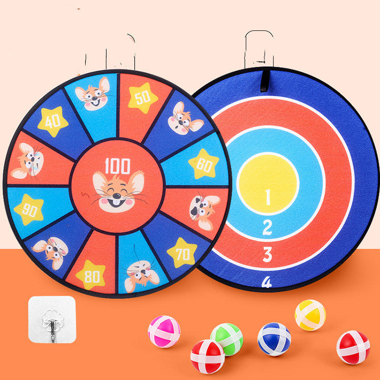 Children’s Sticky Ball Dart Board – Fun Cartoon-Themed Game Set