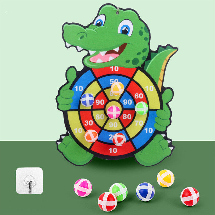 Children’s Sticky Ball Dart Board – Fun Cartoon-Themed Game Set