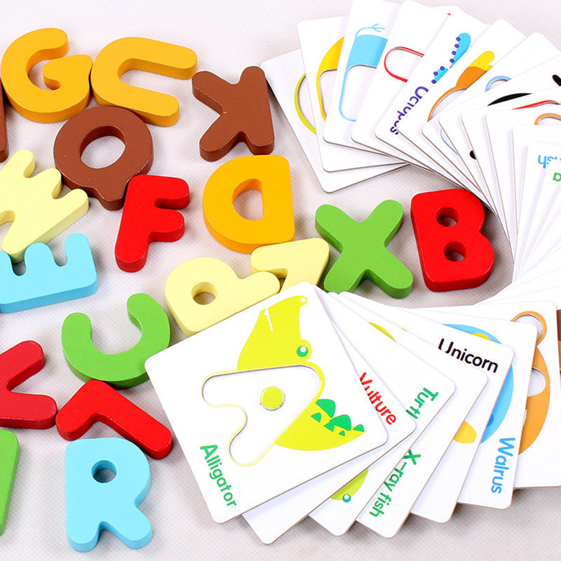 Letters Wooden Puzzle – Educational Baby Enlightenment Toy