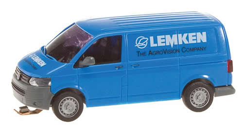 Faller 161583 HO Scale Car System Wiking Volkswagen Operating T 5 Cargo Van - Assembled -- Lemken (blue, white)