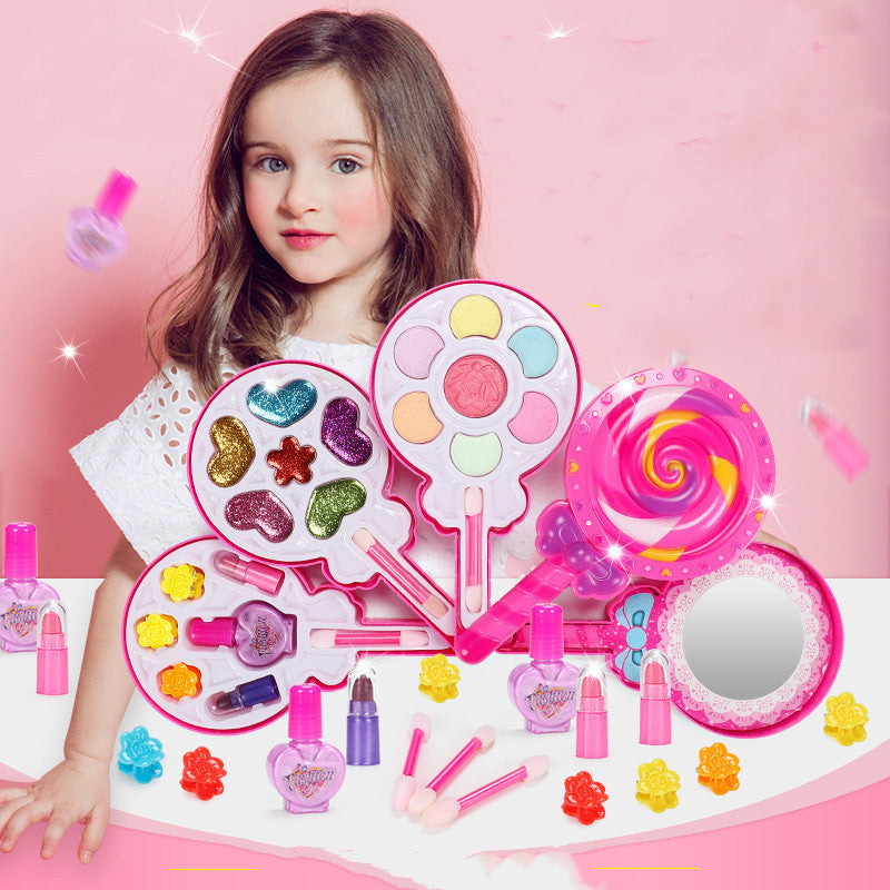 Kids Makeup Set – Washable Beauty Cosmetic Box for Girls with Safe and Non-Toxic Materials