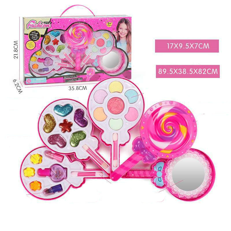Kids Makeup Set – Washable Beauty Cosmetic Box for Girls with Safe and Non-Toxic Materials