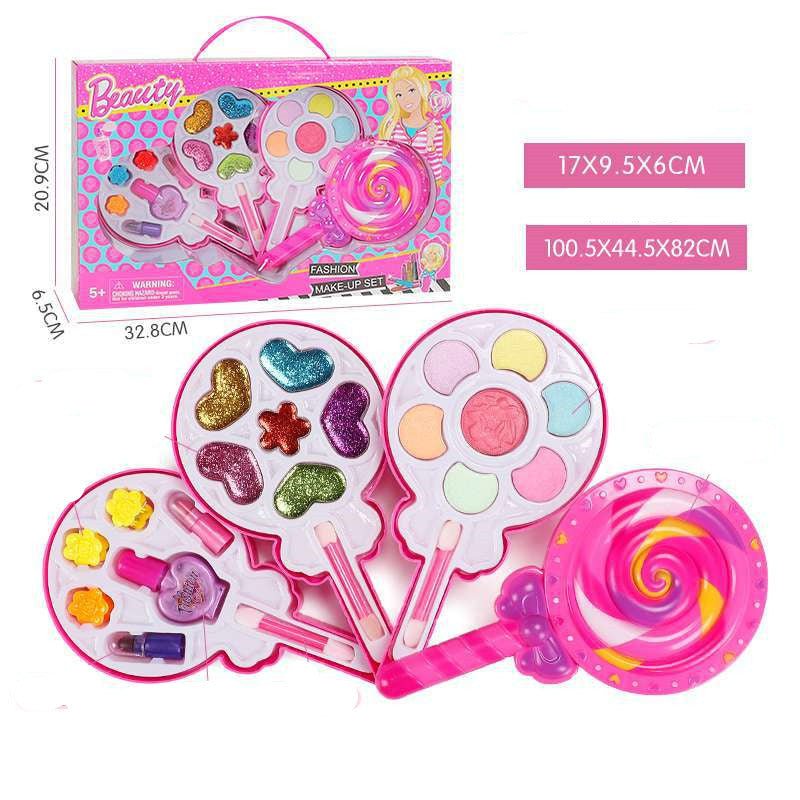 Kids Makeup Set – Washable Beauty Cosmetic Box for Girls with Safe and Non-Toxic Materials