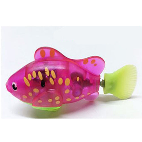 Interactive Electric Swimming Robot Fish Toy – Flashing LED Water Toy