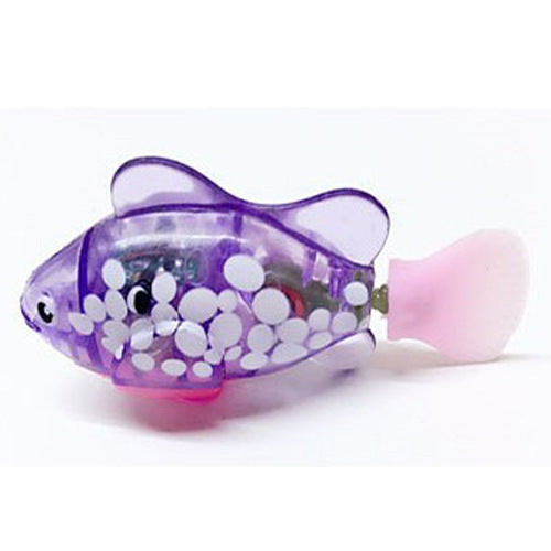 Interactive Electric Swimming Robot Fish Toy – Flashing LED Water Toy