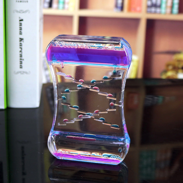 Creative Quicksand Liquid Hourglass – Modern Desk and Home Décor Ornament